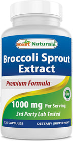 Extracto de Brotes de Brócoli Best Naturals 1000 mg por ración - 120 Cápsulas (Pack de 2)
