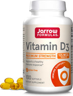 Jarrow Formulas Vitamin D3 5000 IU (125 mcg) - 100 Softgels - Gluten Free