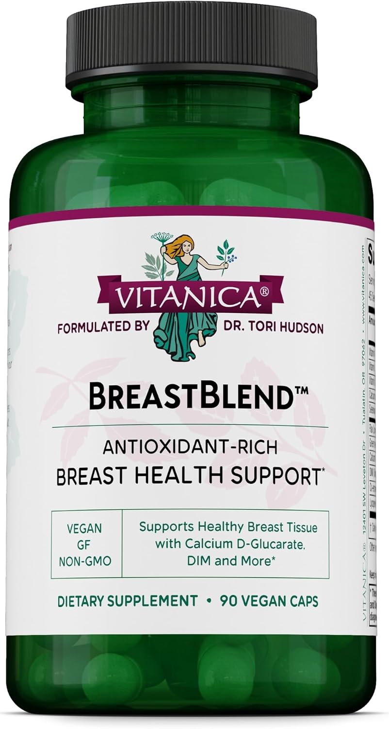 Vitanica BreastBlend - Breast Health Supplement with DIM, Antioxidants, and Vitamins - 90 Capsules