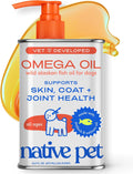 Native Pet Aceite de Pescado Omega 3 para Perros y Gatos – Aceite de Salmón Salvaje de Alaska para la Piel y el Pelaje, Apoya Articulaciones, Corazón y Salud General – Suplemento Líquido de Rápida Absorción – 473 ml