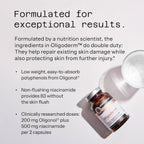 Quality of Life Oligoderm, Suplemento premium para el cuidado de la piel con Oligonol y Niacinamida - 60 cápsulas