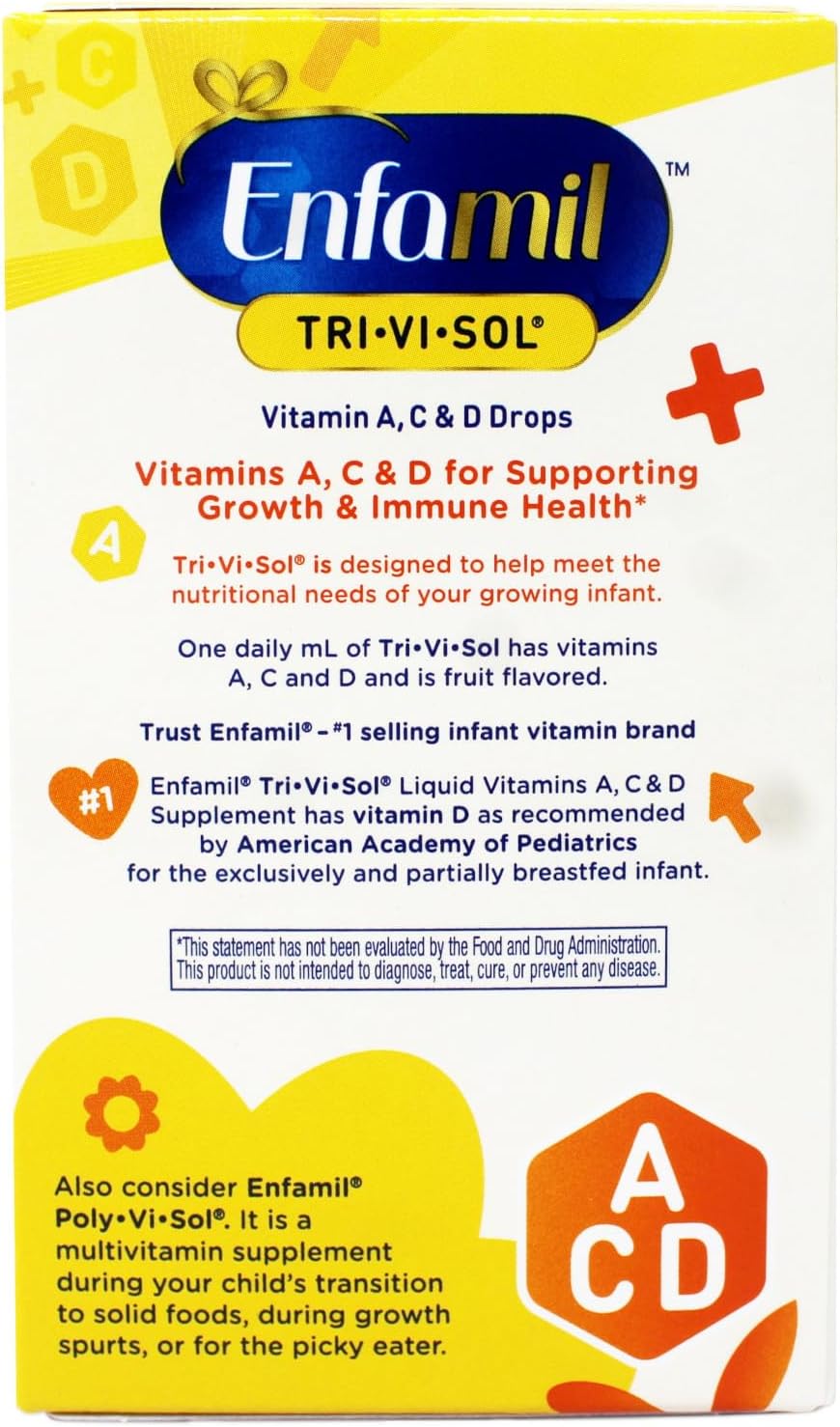 Enfamil Tri Vi Sol Vitamin con Gotero, 1.67 oz