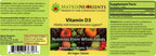 Matrix Nutrients Vitamina D3 1000 UI (62.5 mcg) - 60 Comprimidos Veganos