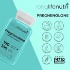 Brain & Hormone Support Pregnenolona - 180 Cápsulas Veganas