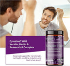ResVitáale Keratin Hair Enhance - Suplemento de Queratina para el Crecimiento del Cabello - 60 Cápsulas