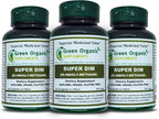 Green Organic Supplements DIM, Diindolilmetano, I-3-C, Indol-3-Carbinol, Brócoli, 90 VCaps, Alta Absorción, No-GMO, Sin Gluten (Pack de 3)