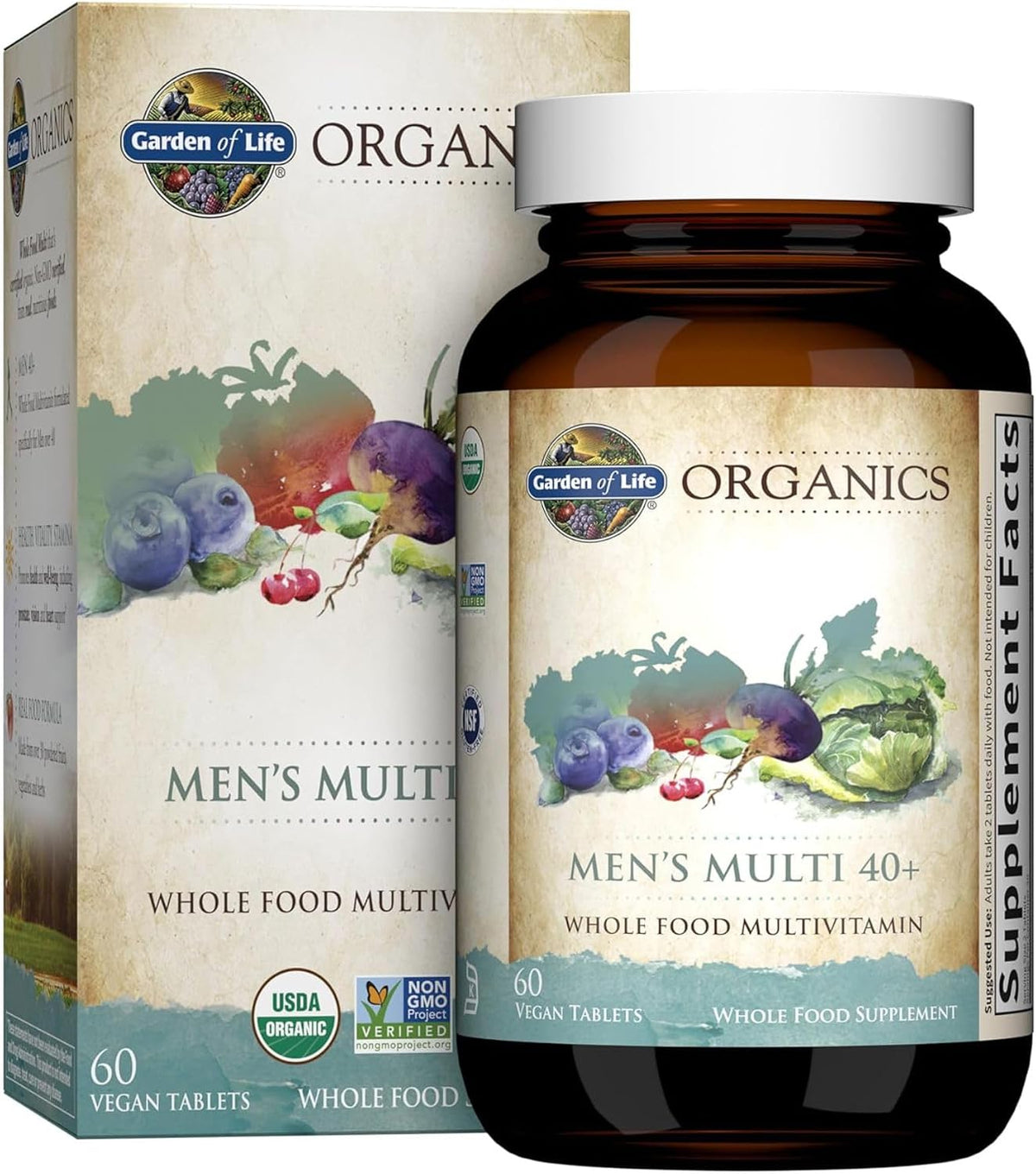 Garden of Life Organics Men's 40+ – Vitamina E: Protege a las células del estrés oxidativo. – Image 9
