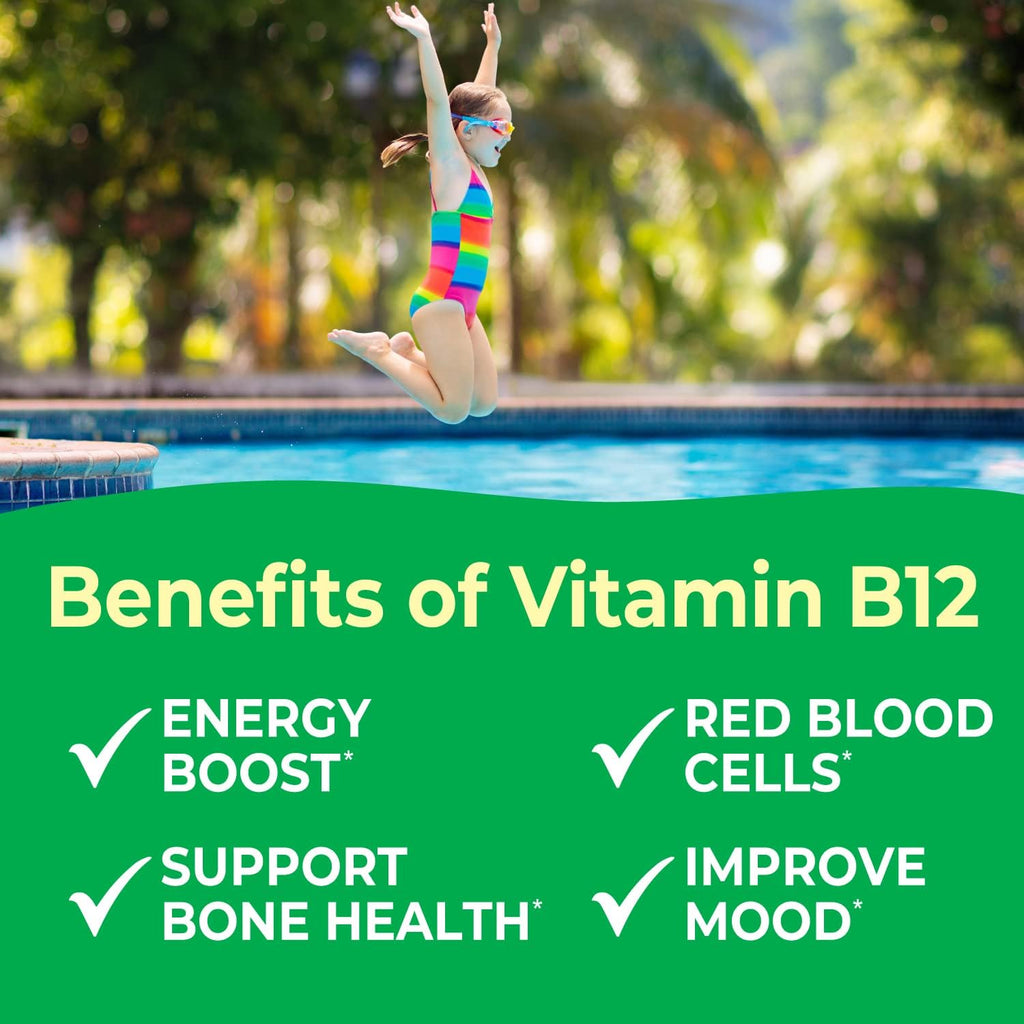 VitaWorks Vitamina B12 para Niños 1000 mcg Comprimibles Masticables