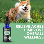 Daily Thrive de Homescape Pets - Aceite de Cáñamo y Cúrcuma para Perros y Gatos