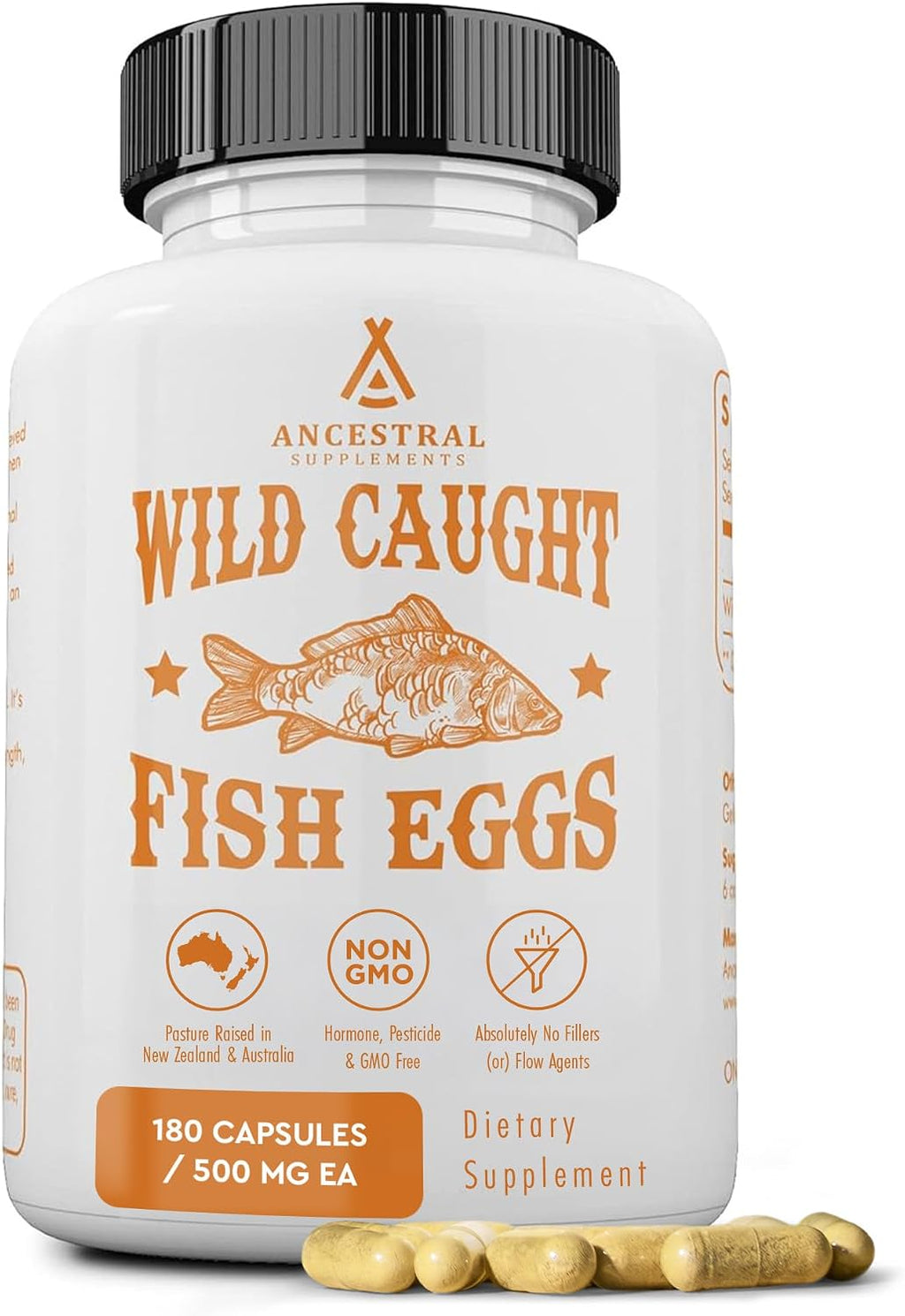 Ancestral Supplements Placenta e Hígado de Vaca Alimentada con Pasto – 180 Cápsulas