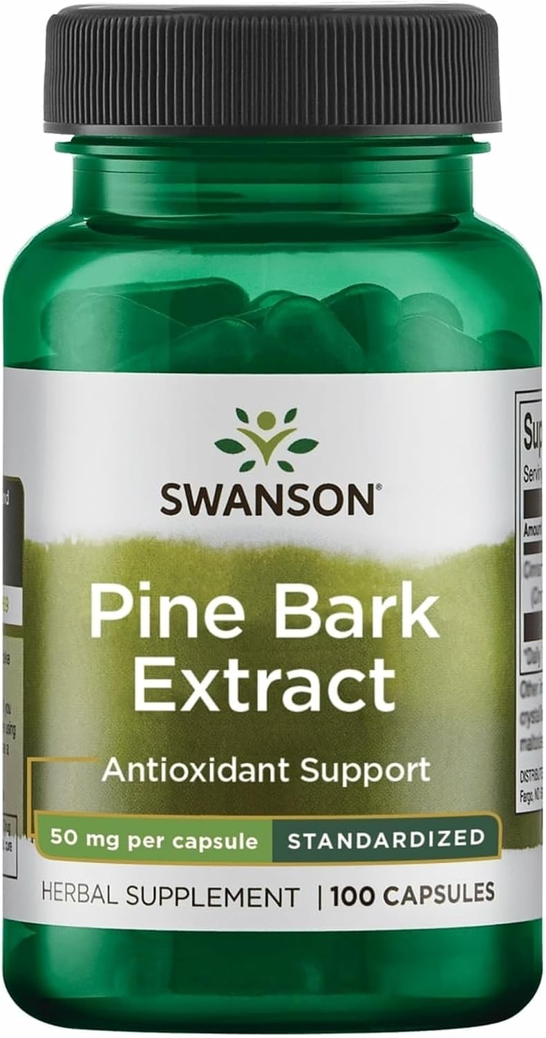 Extracto de Corteza de Pino de Swanson 50 mg, 100 Cápsulas