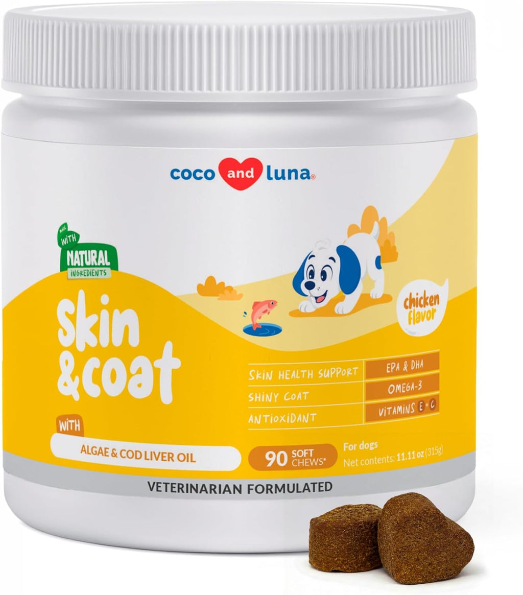 Omega 3 Fish Oil for Dogs 120 Tablets - Skin, Coat & Joint Support