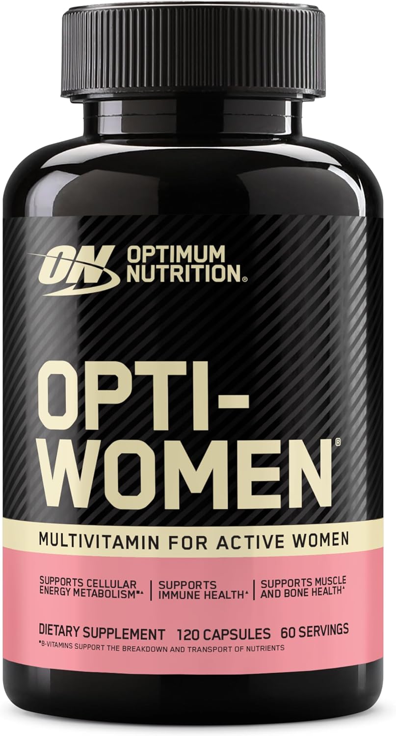 Optimum Nutrition Opti-Women Multivitamínico Diario para Mujeres con Hierro, 120 Cápsulas