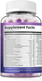 Multivitamínico para Hombres con Omega-3 y Probióticos - Gominolas sin Azúcar, Sabor Mora