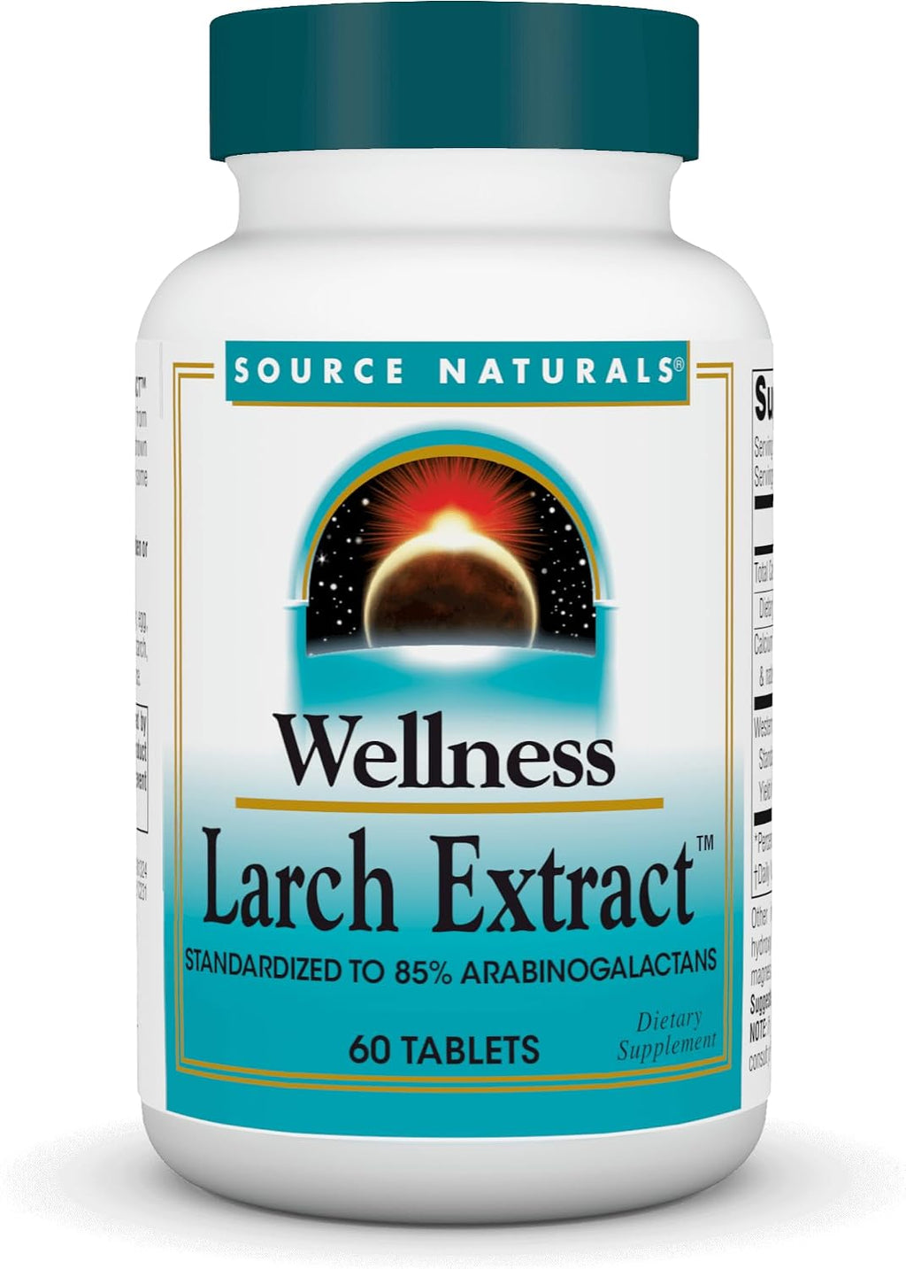 Source Naturals Wellness Extracto de Alerce - Estandarizado a Arabinogalactanos - 60 Comprimidos