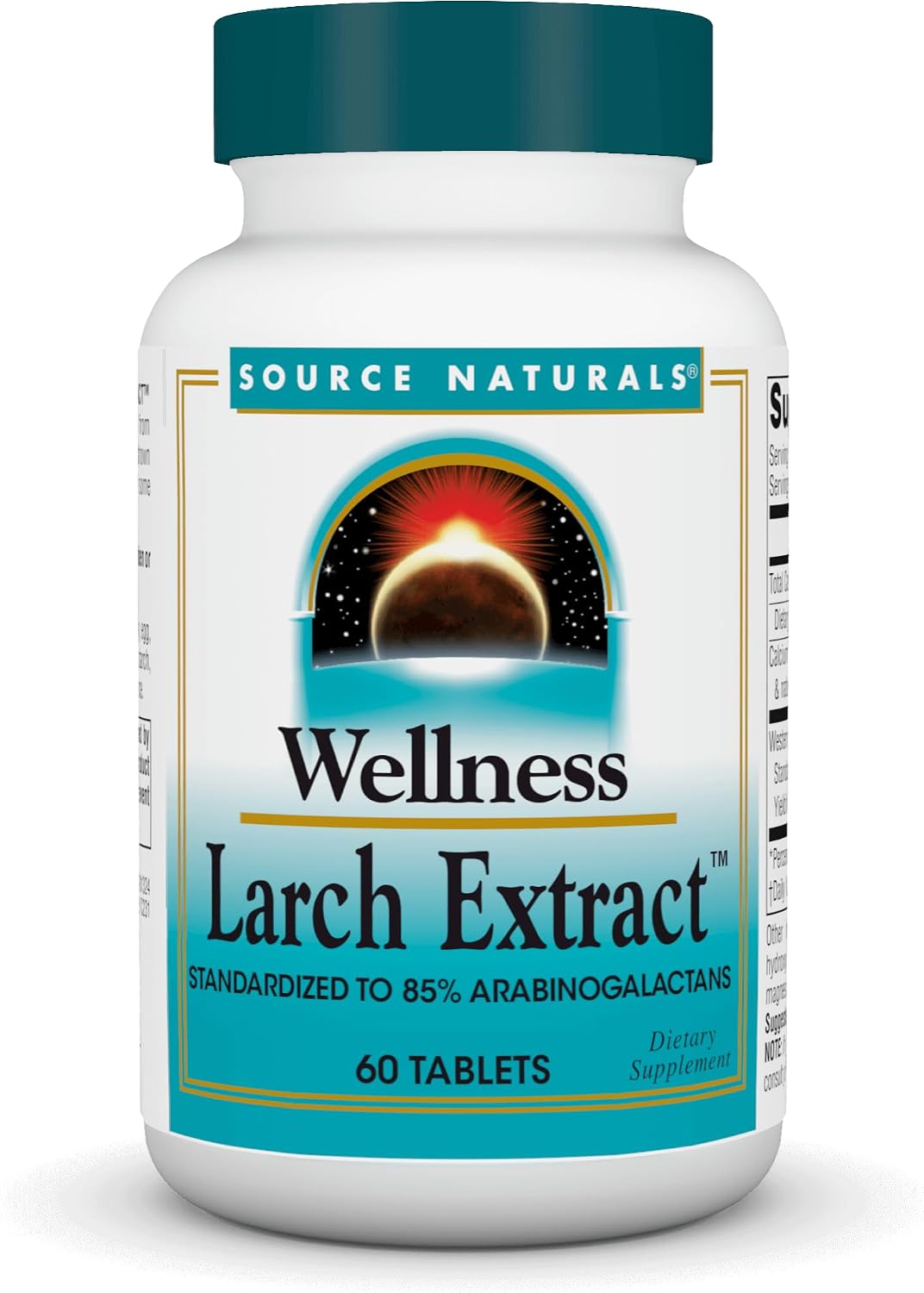 Source Naturals Wellness Extracto de Alerce - Estandarizado a Arabinogalactanos - 60 Comprimidos