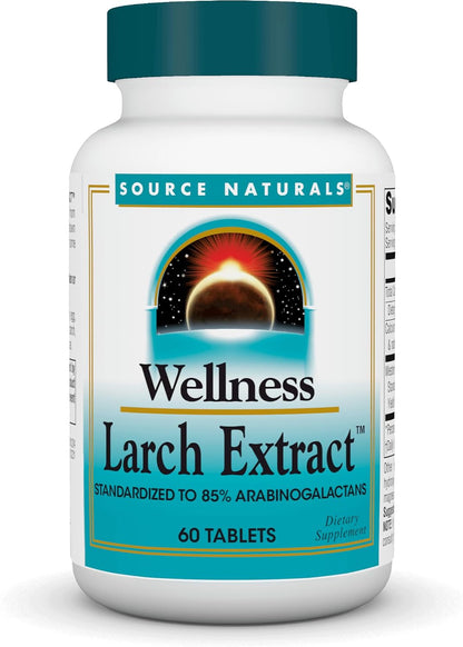 Source Naturals Wellness Extracto de Alerce - Estandarizado a Arabinogalactanos - 60 Comprimidos – Image 1