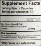 Bioxtron Cápsulas de Suplemento Natural con Alga Verde Azul y Espirulina - 60 Cápsulas