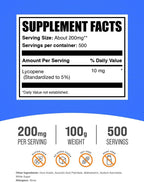 Licopeno en Polvo 10 mg - Suplemento Antioxidante, 100g