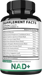 Satoomi NAD Suplemento para Mujeres - Nicotinamida Ribósido Resveratrol 900mg, Quercetina, Cúrcuma, Astrágalo, Ginseng, Vitamina D3, Vitamina C - 60 Cápsulas
