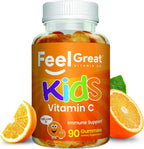 Feel Great Gummies de Vitamina C para Niños – 90 Gummies – 250 mg por ración