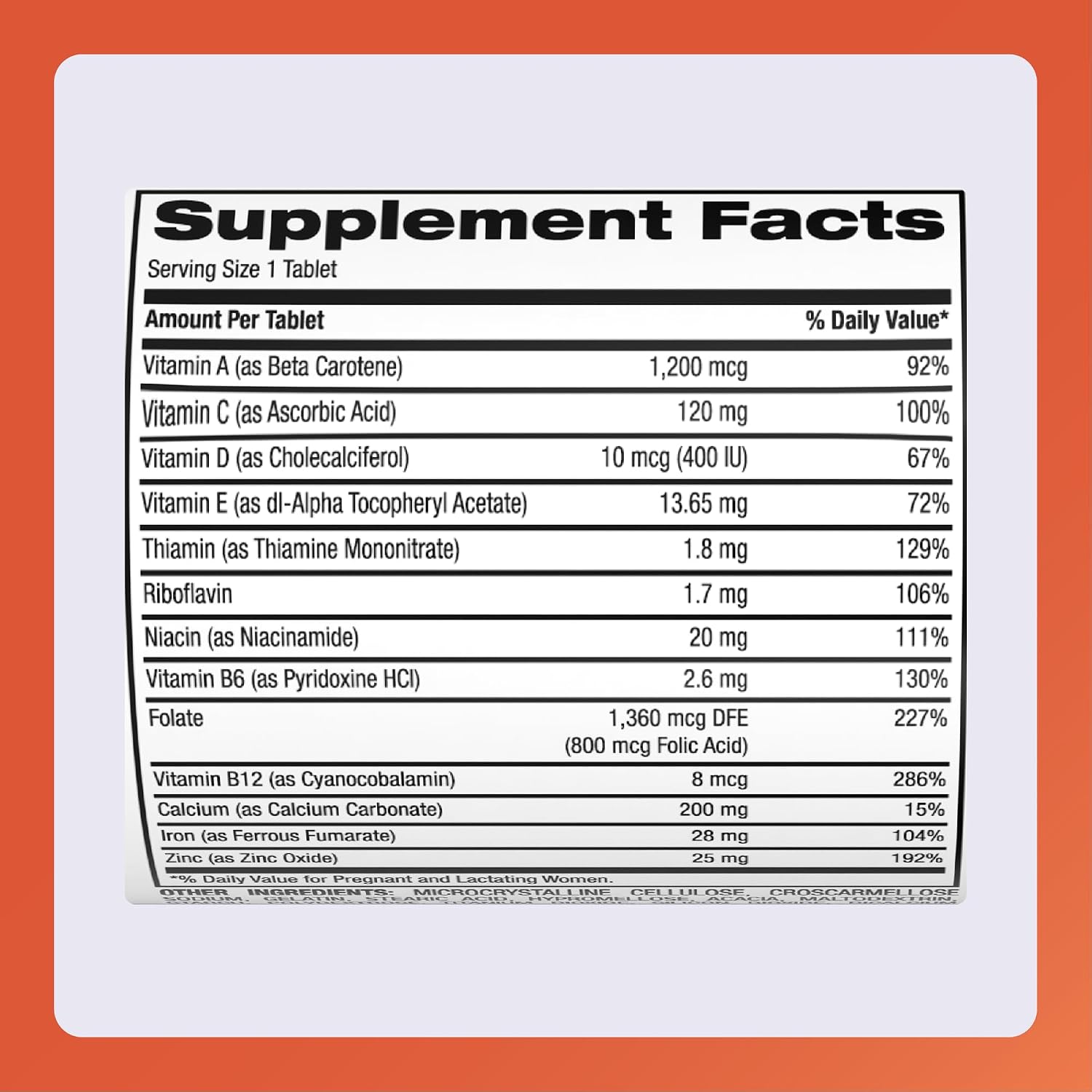Rugby Prenatal Vitamins - Suplemento Multivitamínico y Mineral - 100 Tabletas (Pack de 3)