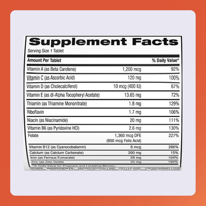 Rugby Prenatal Vitamins - Suplemento Multivitamínico y Mineral - 100 Tabletas (Pack de 3) – Image 5