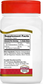 21st Century Vitamina D3 1000 UI Comprimidos, Pack de 3 (330 comprimidos)