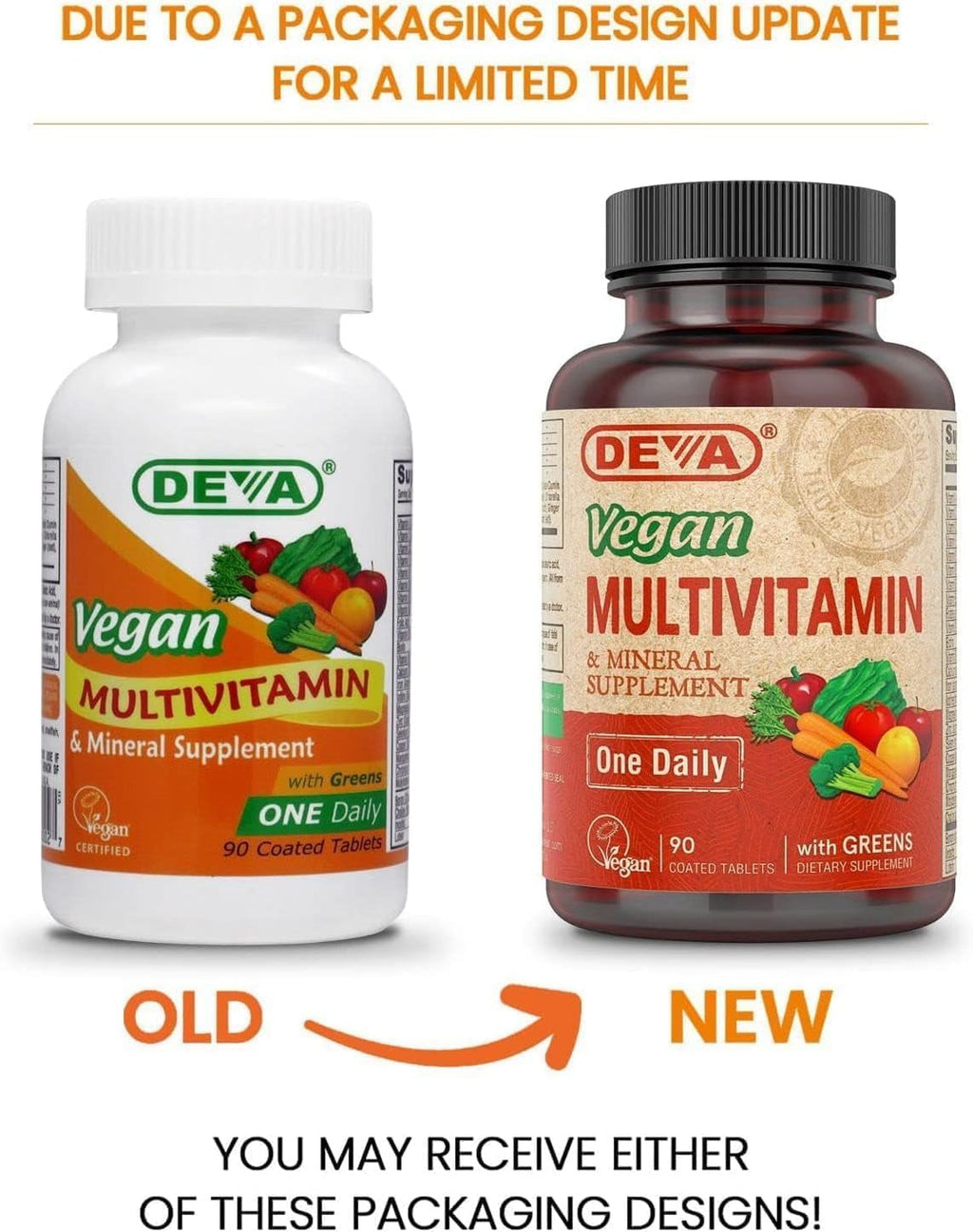 Deva Vegan Multivitamin & Mineral - 90 Coated Tablets
