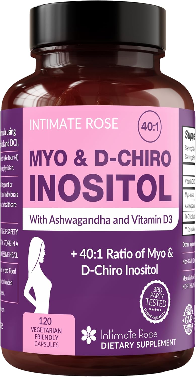 Intimate Rose Myo-Inositol & D-Chiro Inositol 40:1 con Vitamina D y Ashwagandha