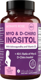 Intimate Rose Myo-Inositol & D-Chiro Inositol 40:1 con Vitamina D y Ashwagandha