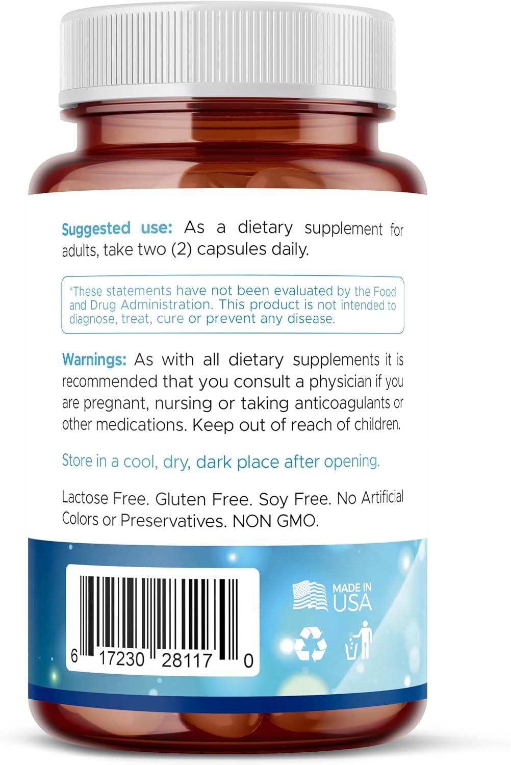 Stem Cell Supplements 500mg (60 Cápsulas) – Apoyo Celular con Espirulina y Clorella