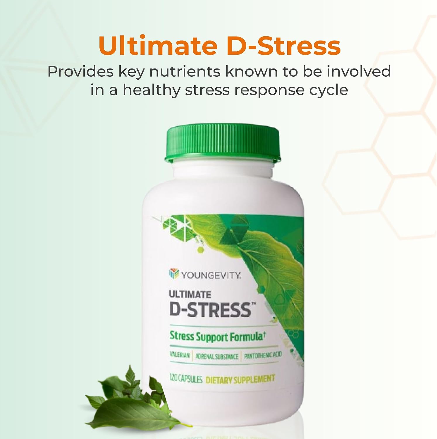 Youngevity Ultimate D-Stress – Complemento para el Estrés con Magnesio y Vitaminas B, 120 Cápsulas