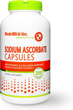 NutriBiotic Ascorbato Sódico Vitamina C Tamponada - 250 Cápsulas