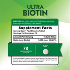 Nature's Truth Biotina 5000 mcg Comprimidos Sublinguales Sabor Berry - 78 uds