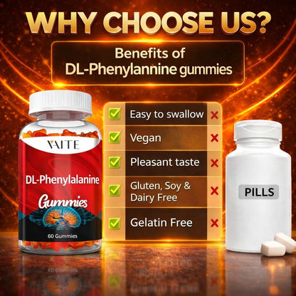 DLPA: DL-Phenylalanine 1000 mg – 60 Gominolas – Fórmula Avanzada de Fenilalanina – No GMO, Sin Gluten – Image 5