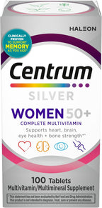 Centrum Silver Mujeres 50+ Multivitamínico, 100 Comprimidos