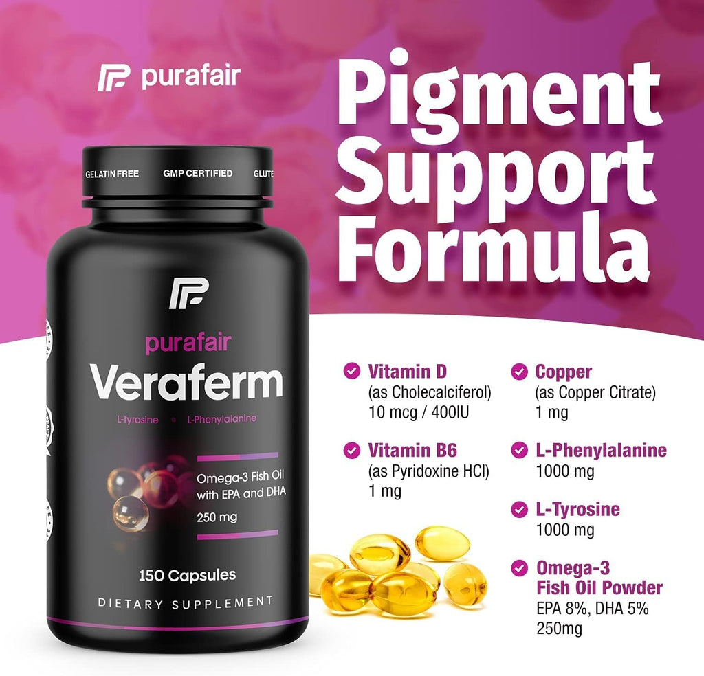 Veraferm: Suplemento para la Pigmentación de la Piel (Vitiligo)
