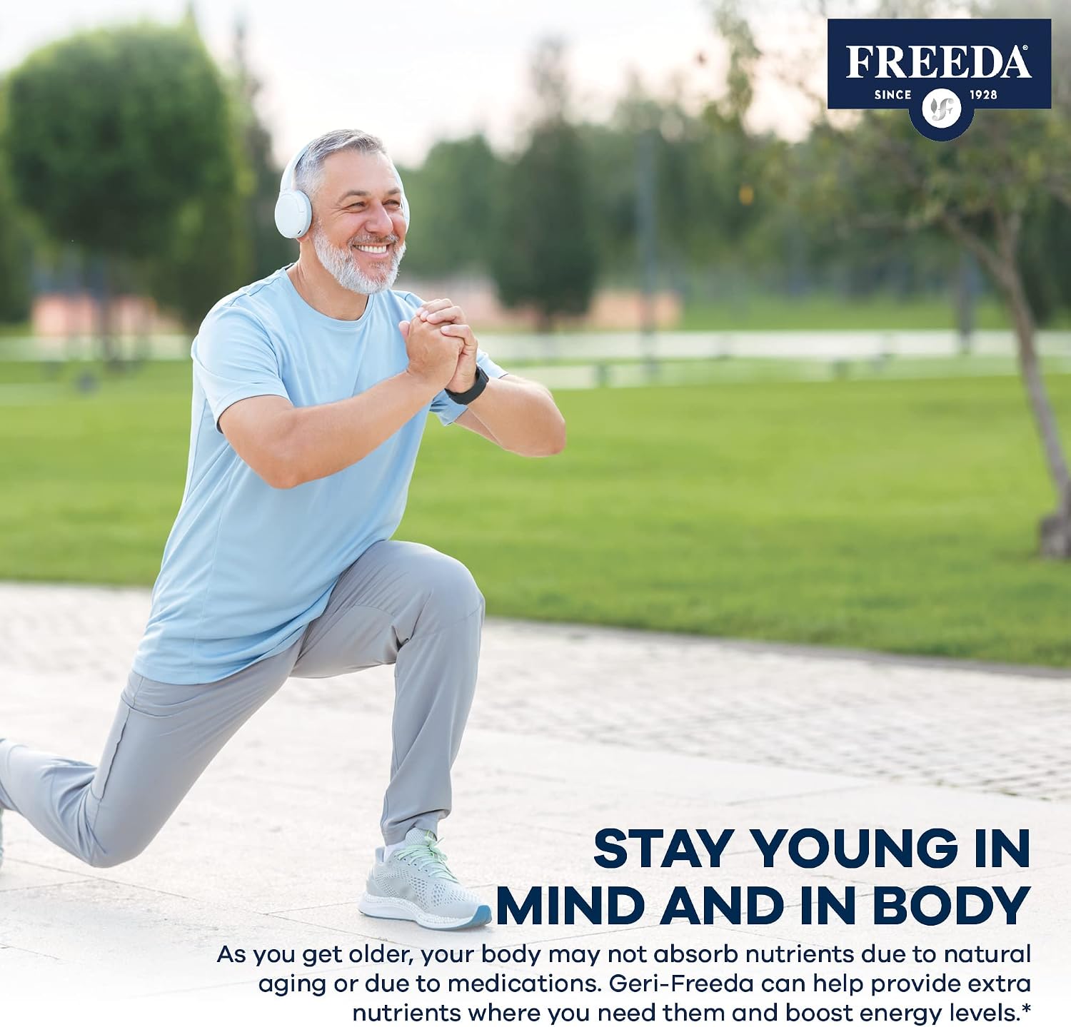 Freeda Senior Multivitamínico - 250 Comprimidos - Kosher, Vegano, Sin Gluten