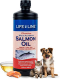 Life Line Aceite de Salmón para Mascotas | Omega-3 EPA DHA para Perros y Gatos | Apoya la Piel, Pelaje, Cerebro y Corazón | Filtrado en Frío – 946 ml
