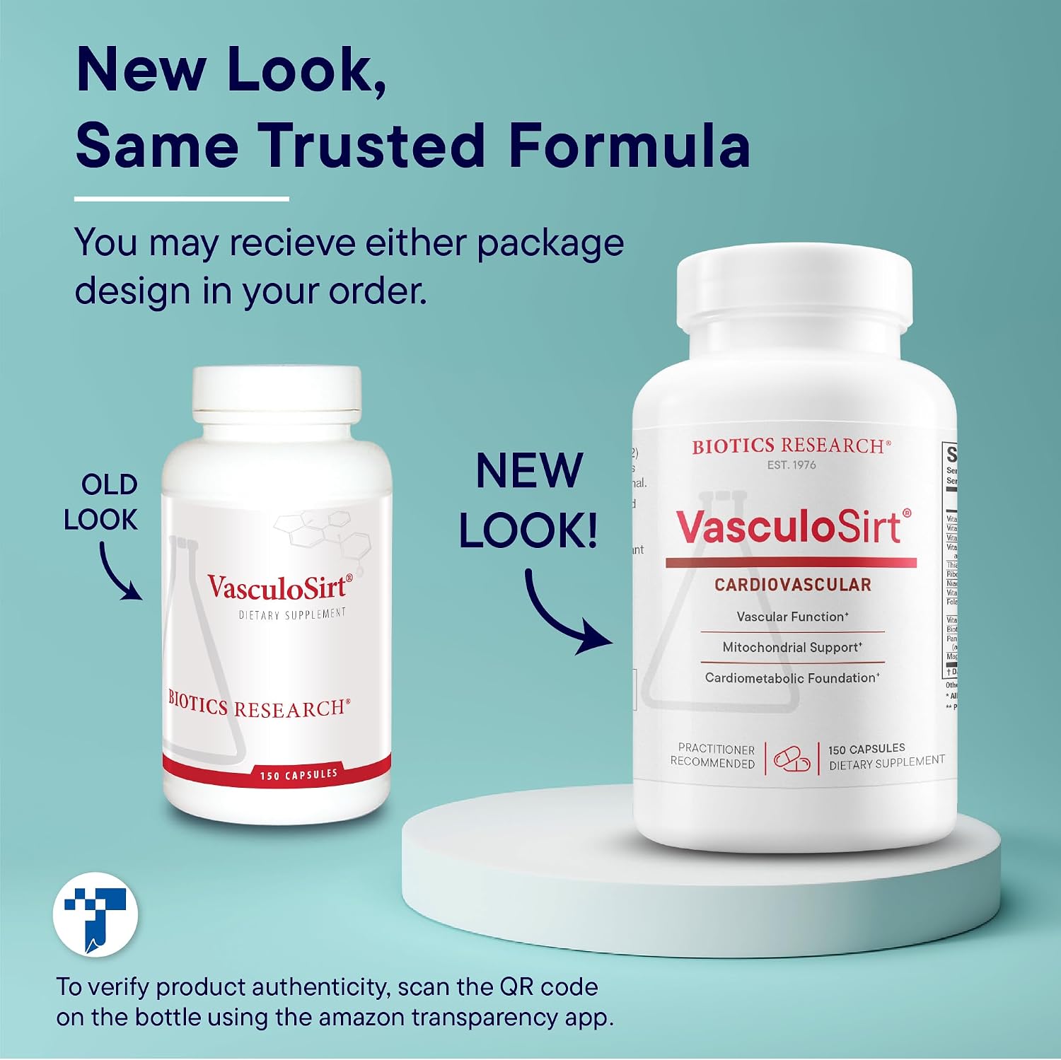 Biotics Research VasculoSirt – 150 Cápsulas – CoQ10, Resveratrol, ALA, Ginkgo – Apoyo Cardiovascular y Salud Vascular