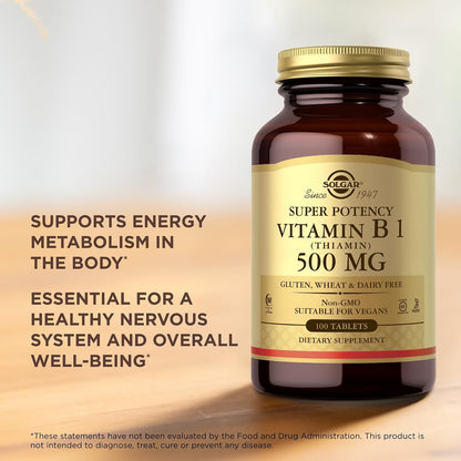 Solgar Vitamina B1 (Tiamina) 500 mg - 100 – Contribuye al metabolismo energético normal. – Image 5