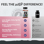 Wild Foods Gomitas Multivitamínicas para Niños – 60 Gomitas