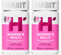 Habit Multivitamínico para Mujeres, 2 Paquetes (120 Cápsulas) - 23 Vitaminas y Minerales Esenciales, Extractos de Frutas, No Transgénico