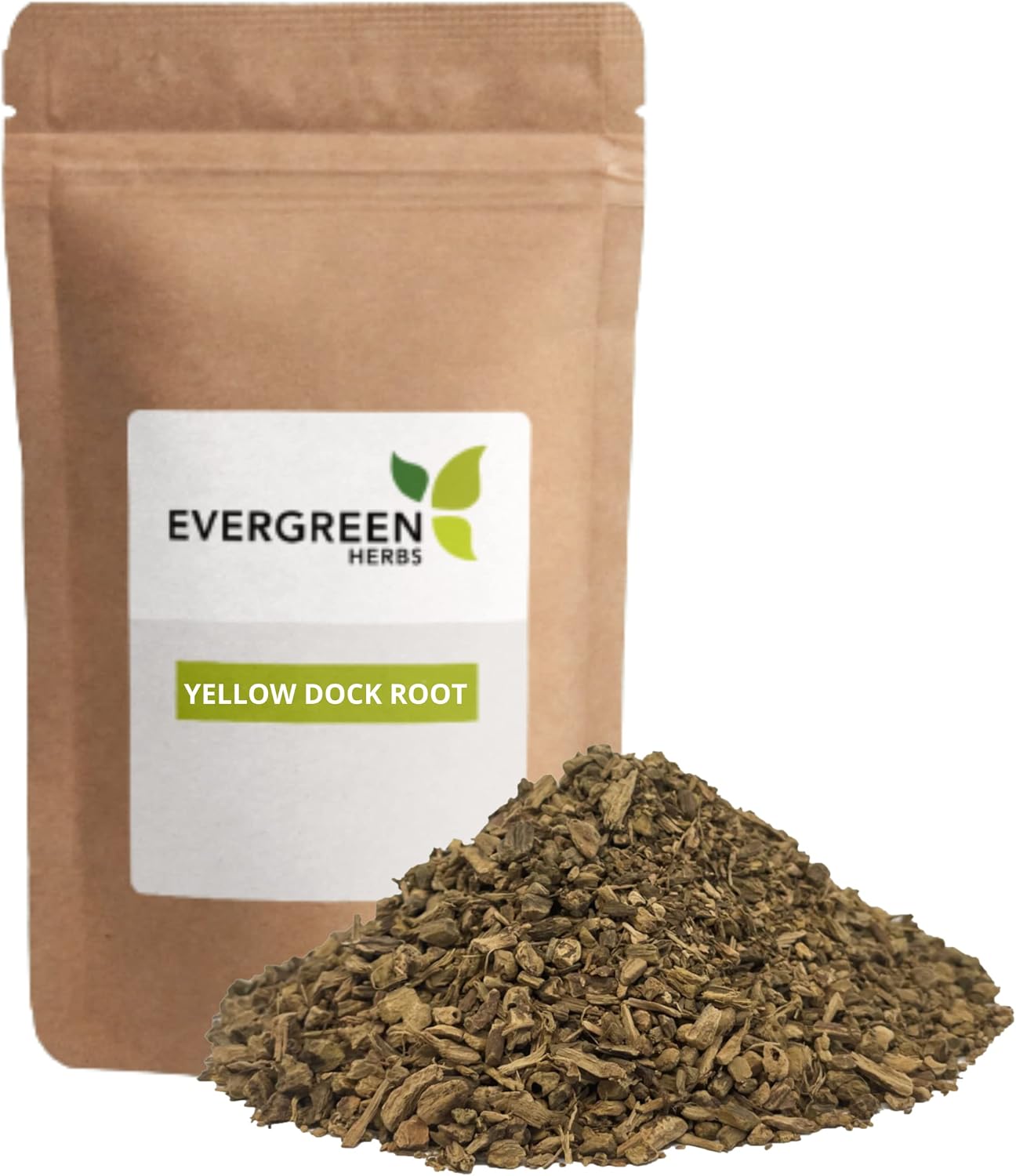 Raíz de Acedera (Yellow Dock Root) Cortada y Tamizada - 227 g (8 oz) - Evergreen Herbs