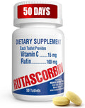 Rutina y Vitamina C Comprimidos para Circulación y Apoyo Inmunológico, Dosis Moderada, 50 Comprimidos