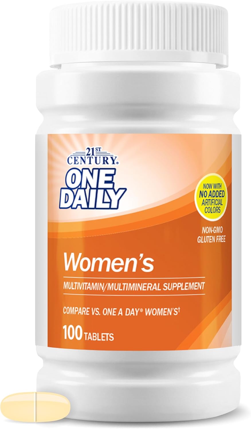 21st Century One Daily Tabletas para mujeres, 100 comprimidos
