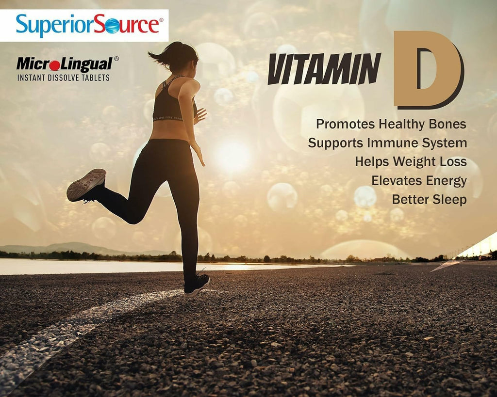 Superior Source Vitamin D3 10000 IU, Rapid Dissolve Sublingual Tablets, 100 Tablets
