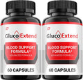 Gluco Extend Cápsulas - Suplemento Avanzado, Fórmula Natural (2 Paquetes, 120 Cápsulas)