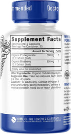 Nutri Organic Blueberry Pomegranate Supplement 1300mg - 60 Cápsulas